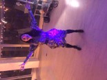 Bluebelle Nicola warming up for a New Year gig
